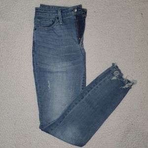 SALE 3/$15 - Skinny Jeans with cut-off ankle cuff